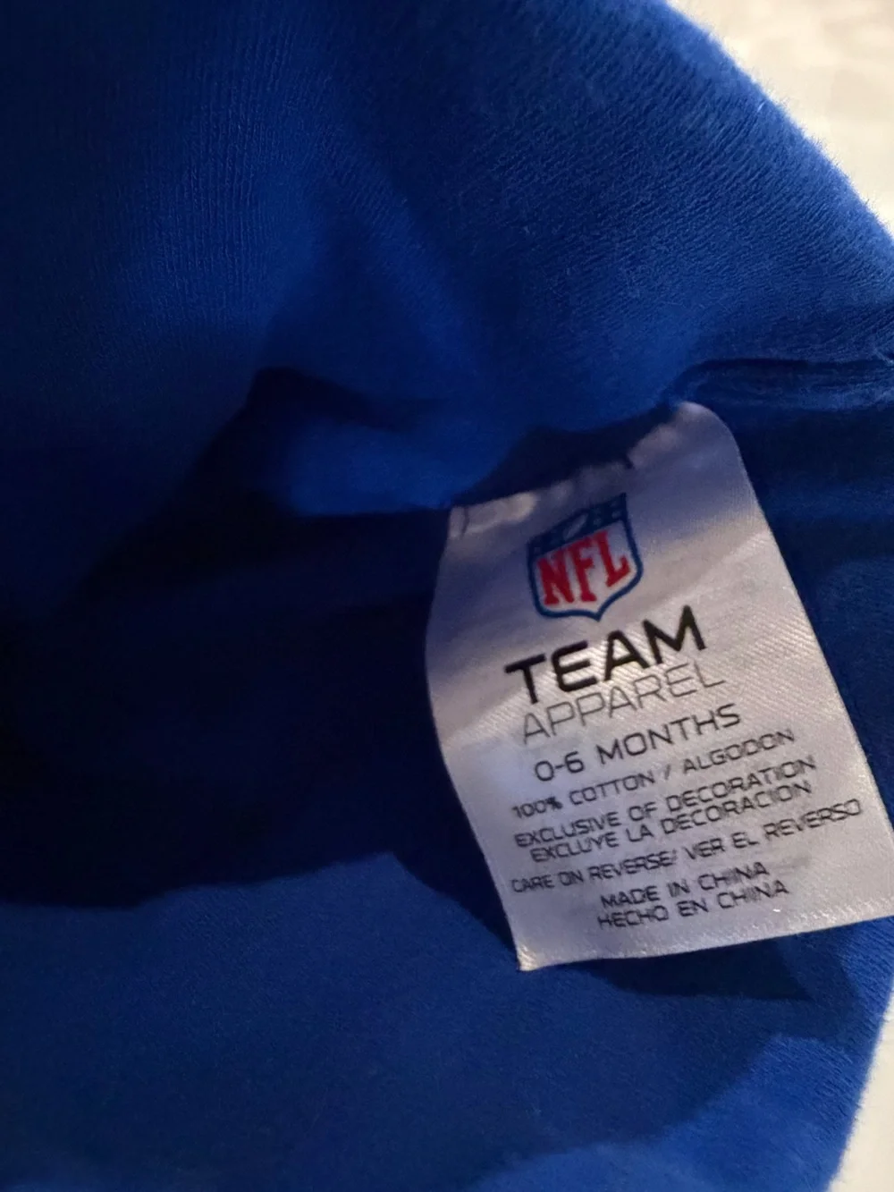 NFL Blue Kids Beanie with Red Bills Patch